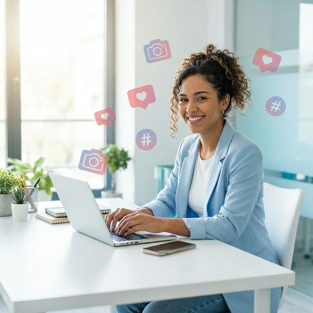 Community manager creando contenido con Postealo